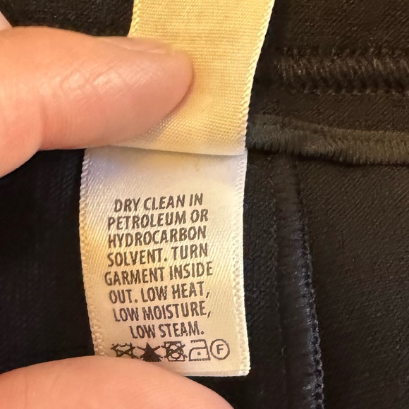 St. John Women’s Designer Luxury Navy Pull On Crepe Wide leg Pants - Size Large - Picture 12 of 14